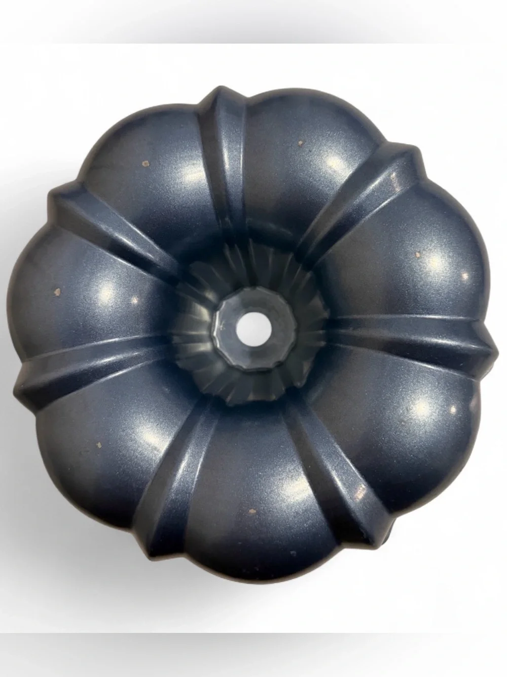 Vintage Nordic Ware Bundt Pan Blue Stamped Aluminum Cake Mold 8.5